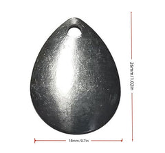 Cuoyuqie Colorado spinner blades deep cup close-up highlights design for full water flash.