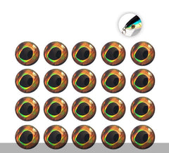 Cuoyuqie 8mm 3D eyes with strong adhesive backing for secure attachment