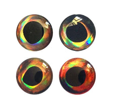 Cuoyuqie 8mm 3D holographic lure eye close-up enhances realism for fly tying