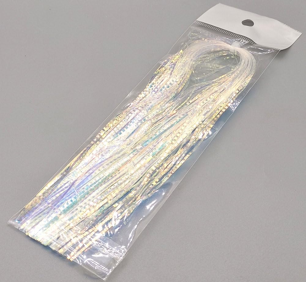 Cuoyuqie lateral-scale crystal flash line enhances realism in fly tying.