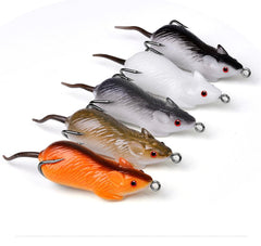 Cuoyuqie lifelike rat bass lure with 3D eyes and realistic water action