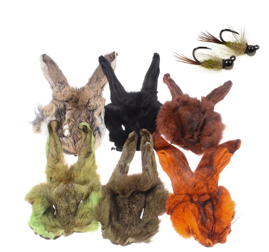 Cuoyuqie rabbit fur dubbing natural grey closeup shows supple fiber ideal for dubbing