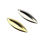 Cuoyuqie Willow Leaf Spinner Blades silver plating for durable lure flash.