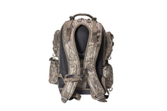 Cupped Waterfowl bag with felt-lined eyewear pocket protects glasses.