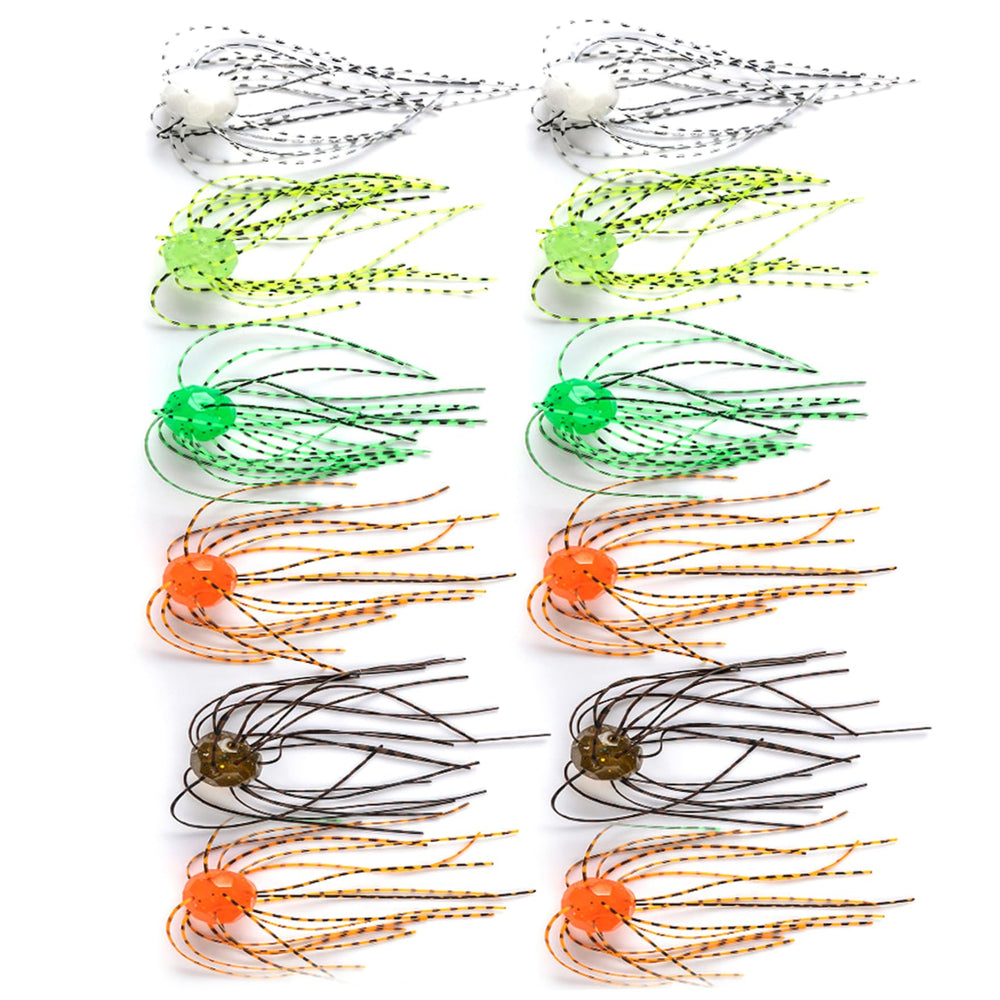 CurcKua dice-shaped lure with tentacles attracting bass in various water conditions.