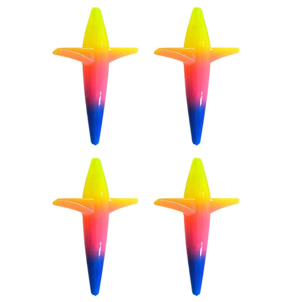 CurcKua rainbow bird-shaped lure for ice jigging improves visibility in cold water.