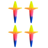 CurcKua rainbow bird-shaped lure for ice jigging improves visibility in cold water.