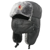 CurcKua Soviet hat with ear flaps keeps you warm during winter activities.