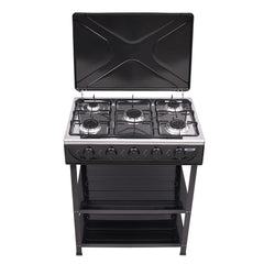 CURIEUYU five-burner stove on a camping setup for versatile outdoor cooking