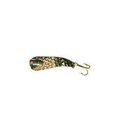 Close-up glow accents on Custom Jigs Slender Spoon Jig catch light and attract attention.