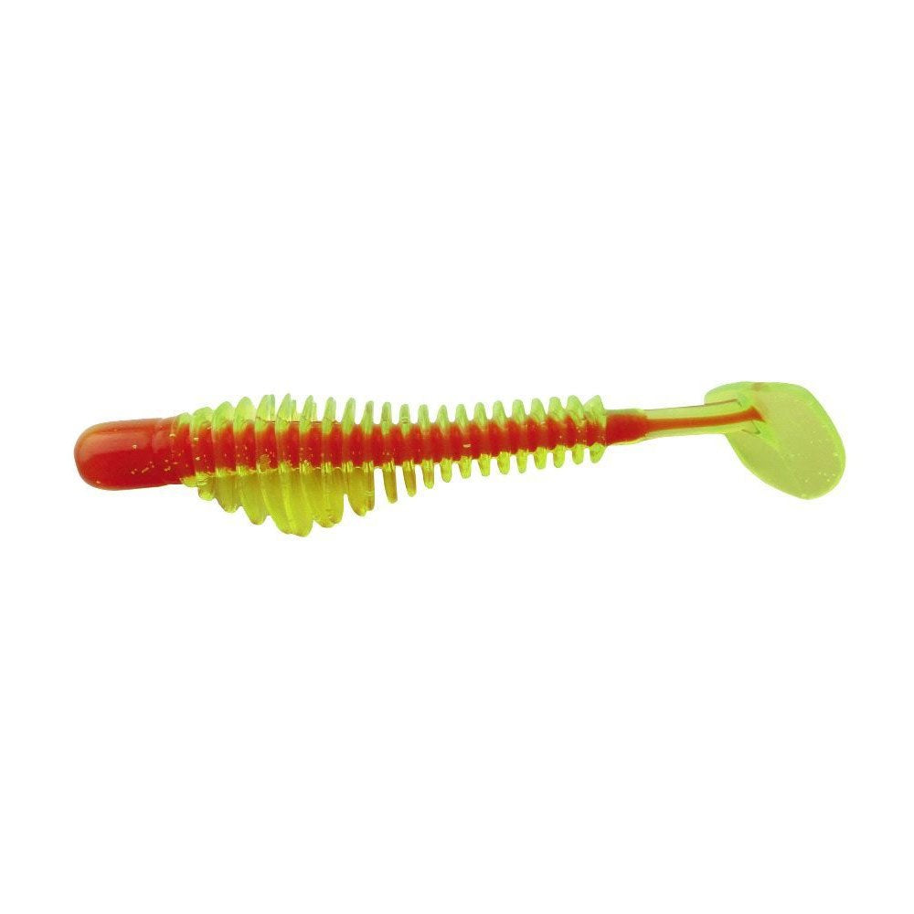 Custom Jigs & Spins 3.25 Pulser Chart Core 8pk close-up shows versatile soft plastics for flexible rigs.