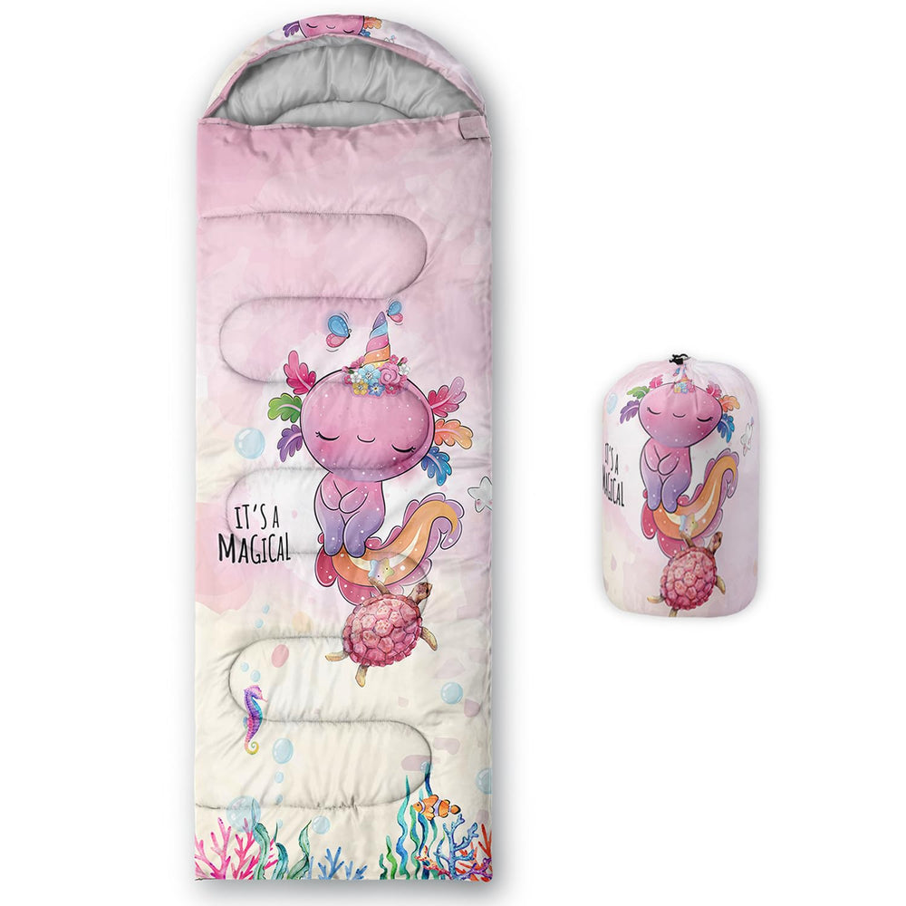 CVHOUSE axolotl sleeping bag outer cover shows waterproof fabric for reliable outdoor protection.