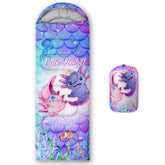 CVHOUSE Kawaii Axolotl sleeping bag exterior: waterproof, breathable protection for damp campsite nights.