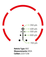 CVLIFE 3X prism scope illuminated reticle enabling reliable aiming at night