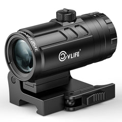 CVLIFE 3x magnifier with quick-release enables rapid target engagement at distance.