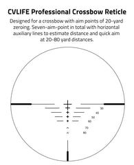 CVLIFE 4x32 crossbow scope red green illumination aids low light aiming.