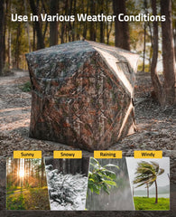 CVLIFE durable all-weather blind stands firm in wind and rain.