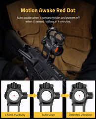 CVLIFE FoxSpook motion awake detects movement to conserve battery.