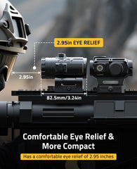 CVLIFE lower 1/3 co-witness height with shims for precise mounting options.