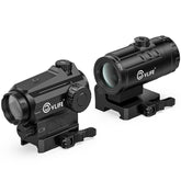 CVLIFE red dot sight close-up highlighting auto-brightness for clear aiming in varying light.