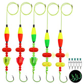 CWSDXM catfish float rigs assembled kit with peg floats and 6/0 circle hooks