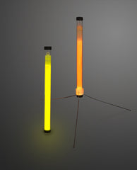 Cyalume ChemLight self-standing baton provides 360° light for marking routes.