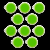 Cyalume LightShape circle marker green with self adhesive surface for quick visibility.
