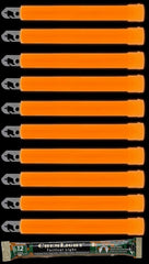 Cyalume orange glow stick 6-inch provides bright emergency light for up to 12 hours