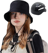 Cycling Helmet for Women, front view in black, showing breathable design for warm-weather rides.