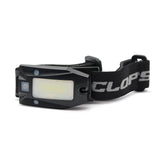 Cyclops 150-Lumen headlamp front view for reliable hands-free lighting on outdoor trails.