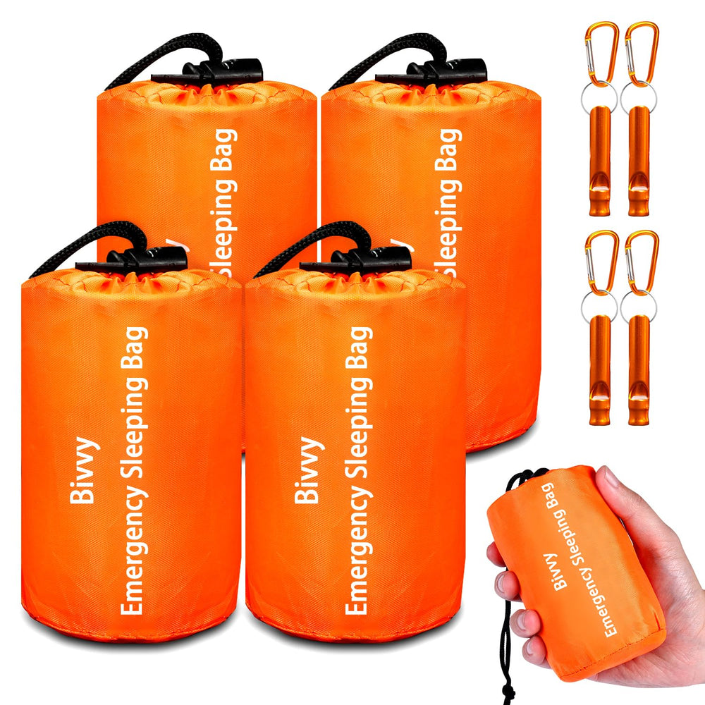 Cymuber Emergency Sleeping Bag compact fold for easy backpack carry.