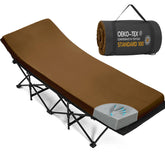 CYMULA camping cot mattress 75x30 flat ready for comfortable sleeping on trips