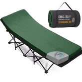 CYMULA camping cot mattress 75x30 rolled compact for easy transport