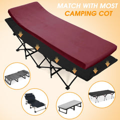 CYMULA camping bed with waterproof non-slip bottom stays securely in place.
