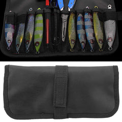 Cyrank jig bag multi-use pocket keeps tackle organized on the go