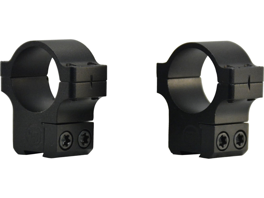CZ-USA CZ 527 1in dovetail rings in black matte finish for secure scope mounting.