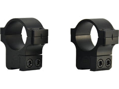 CZ-USA CZ 527 1in dovetail rings in black matte finish for secure scope mounting.