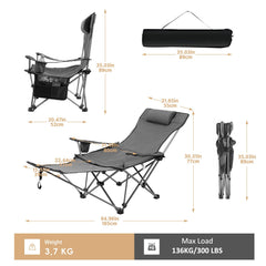 D LIAN DONG reclining chair in full recline for sunbathing