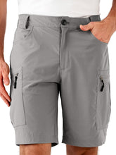 Dababell men's hiking cargo shorts with zippered pockets secure valuables on rugged trails