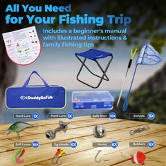DaddyGoFish collapsible kids chair—lightweight seating for on-the-go fishing