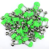 DAFURIET 50 pcs fishing alarm bells and dual alert design