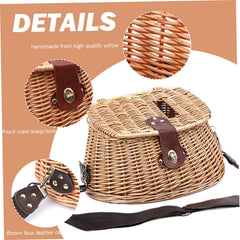 DAGLLGEW wicker creel made from natural willow with breathable design for fresh air.