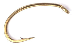 Daiichi 1120 bronze down-eye continuous bend hook for durable subsurface flies.