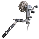 Daiichi Seiko 331324 Recycler front view highlights double-spool action for versatile line management.