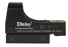 Daisy Electronic Point Sight mounted on a rifle with a standard 3/8 inch dovetail