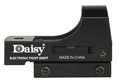 Illuminated red dot aiming point on Daisy Electronic Point Sight