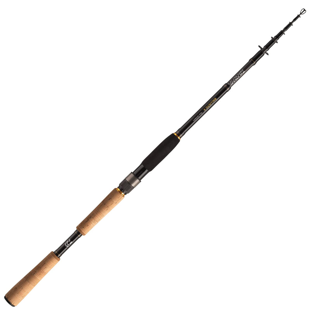 DAIWA Ballistic X Tele Spin 7.87ft rod for long-distance casting and precise delivery.