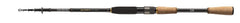 Daiwa Ballistic X HVF carbon blank highlights lightweight sensitivity.