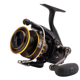 Daiwa BG Spinning Reel 3000 - Front View (Black/Gold)