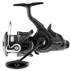 Daiwa 19 Black Widow BR LT 4000-C reel close-up showcasing smooth spool and durable build.